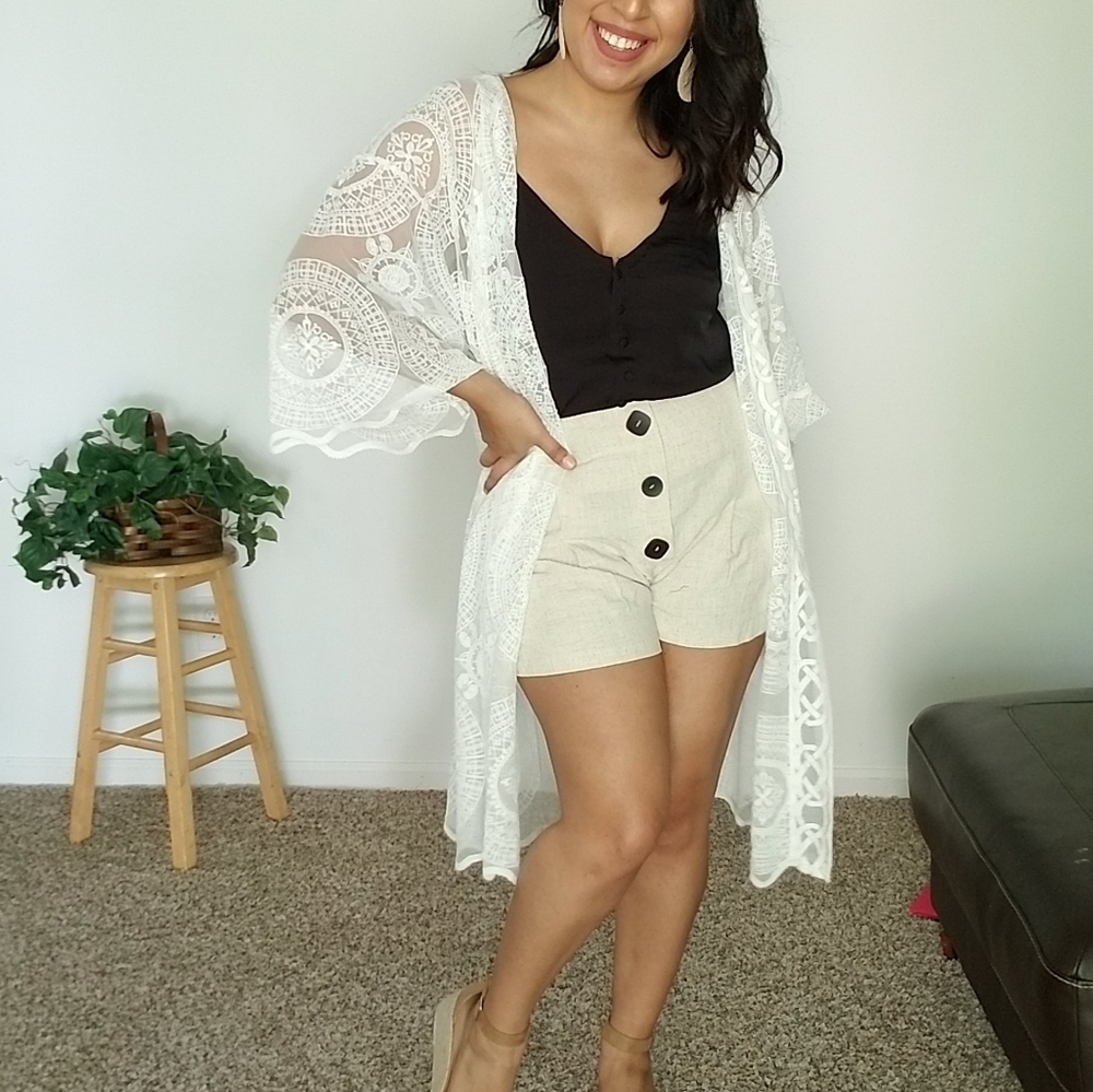 𝘽𝙊𝙂𝙊| FOREST DREAMS BLACK SILKY CAMI TOP - Picture 8 of 9